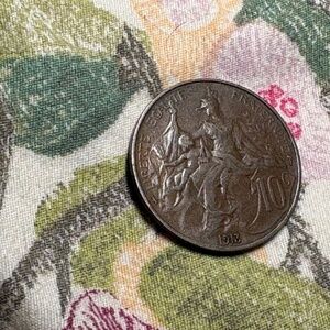 🪙 1913 France 10 Centimes Coin — Third Republic — One Coin for $9 - DISCOUNT!